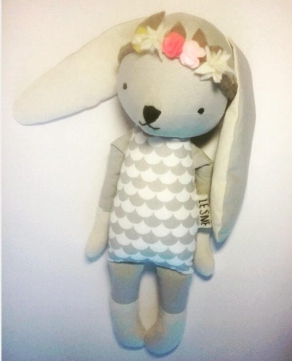 LUMI the bunny rabbit. Made to order. Woodland toy. stuffed