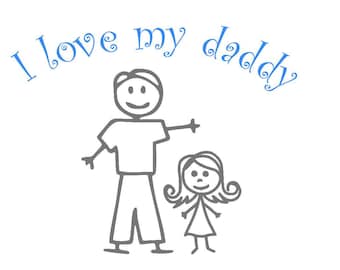 Download I love daddy svg | Etsy