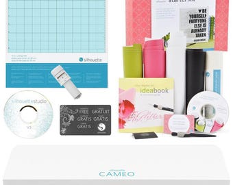 SHIPPING Silhouette CAMEO 3 With Bluetooth, Auto Blade And Vinyl Starter Bundle