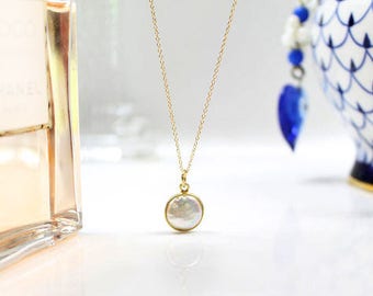 Chrysalini Mother of Pearl Mati Eye Necklace- EN3080