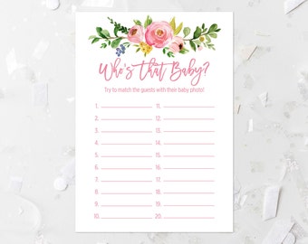 baby game whos shower stars printable floral breaker ice