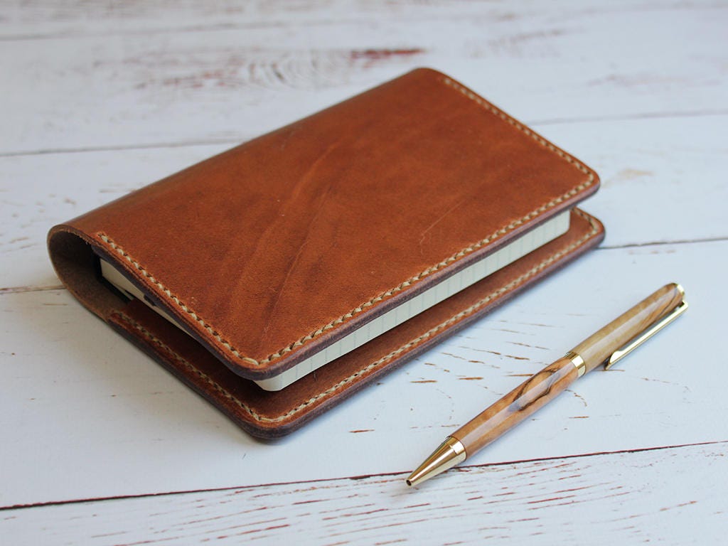 Horween Dublin Leather Pocket Notebook Cover