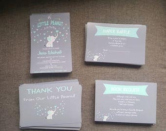 little peanut to be baby shower invitations