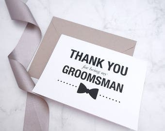 Groomsman Card, Be my groomsman, Best man card, Groomsman proposal, Groomsman gift, Thank you groomsman, Groomsman invite, Groomsman box