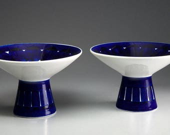 ARABIA, Finland - VALENCIA by Ulla Procope - Two Candle Sticks are sold together