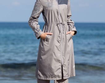 2017 Adabkini Tuana, Full covered (Islamic) Swimsuit, 4-piece with swimming cap and head cover included