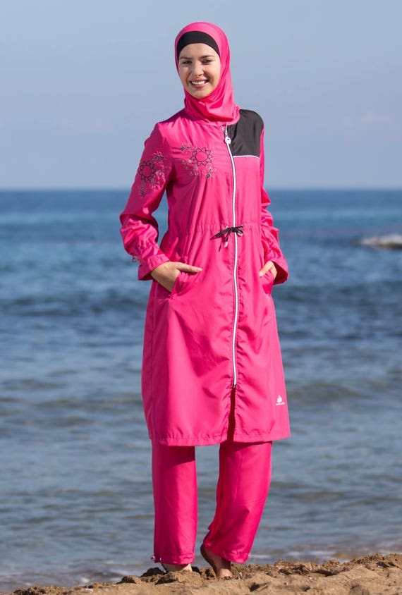 2017 Adabkini Tuana Full covered Islamic Swimsuit 4-piece