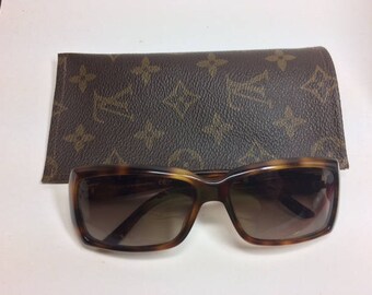 Louis Vuitton Sunglasses Case, Vuitton Readers Case, LV Upcycled, Repurposed, Authentic LV Fabric, Authentic LV Canvas, Eyeglass Case