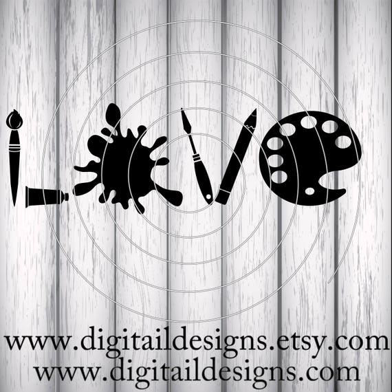 Download Artist Love SVG png dxf eps fcm ai Cut File for