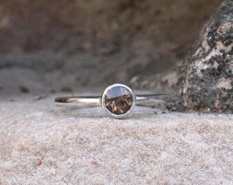 On sale Natural Smoky Quartz Ring - 925 Sterling Silver Ring Jewelry - Gemstone Ring - Handmade Jewelry Gift For Her