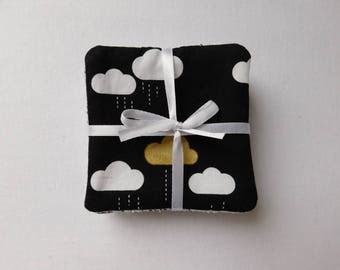 Washable wipes (set of 5) cloud