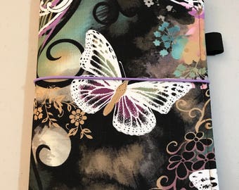 For Erin Condren Small Hardbound Sized Book Cover ~ Butterfly Flutters Fabric Planner Cover