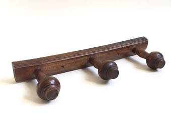 Coat Rack. Wood Coat Rack. French Coat Hanger. Wall Hooks. Vintage Coat Hook. Hat Rack. Country Decor. Porte manteau. Patère. French Vintage