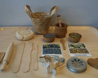 Montessori Multi Sensory PlayDough Basket