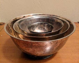 Vintage Paul Revere Reed & Barton Oneida Silver-Plated Bowl Set (4)