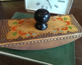 Vntage Wooden Rocker Nk Blotter - Etsy - View #9
