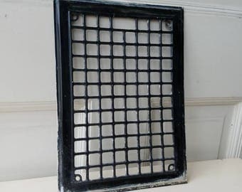 Vintage Steel Grate, Rustic Steel Grate, Rustic Metal Grate, Steel Vent Cover, Metal Vent Grate, Heating Grate, Architecture Salvage