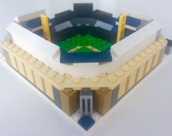 Mini New York Yankees Stadium Custom Brick Set with Printed Instructions