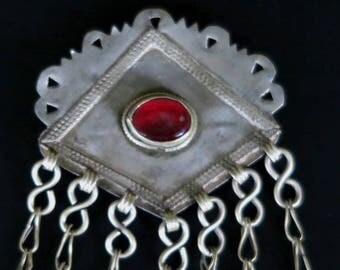 OLD TURKMEN PENDANTS - Vintage Turkoman Tribal Jewelry Pendant from Turkmenistan