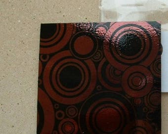 DICHROIC CIRCLE BLACK 5 * 5CM COPPER PLATED