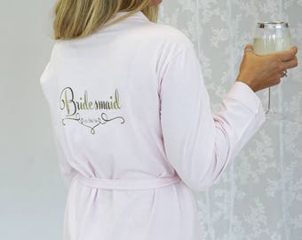 Sale Bridesmaids Robes - Reduced Bridal Party Robes - End of Line Slight Seconds- Personalised Wedding Dressing Gown
