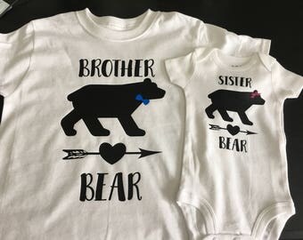 brother bear sister bear shirts