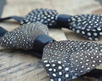 Guniea Feather Bow tie