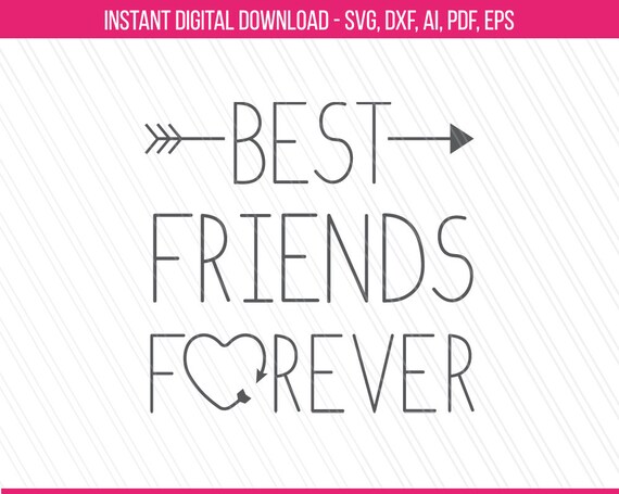 Best Friends Forever SVG Best friends svg bff svg