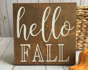 Fall wood sign | Etsy