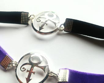 Prince / Prince Symbol / Prince Symbol Choker / Prince Symbol Necklace / Prince Rogers Nelson / Prince Jewelry / Purple Love Jewelry