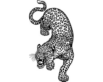 Cheetah #1 Leopard Jaguar Wild Cat Spots Wildlife Wild Animal Zoo Mascot Logo .SVG .EPS .PNG Digital Clipart Vector Cricut Cut Cutting File