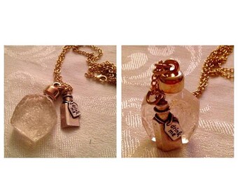 Anniversary Sale Alice in Wonderland Inspired Drink Me Necklace