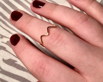Twenty One Pilots House of Gold Inspired Adjustable Golden Brass Ring 16 AWG