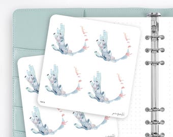 FW18 | Wreath Sticker | Decorative Sticker | Watercolor Sticker | Ocean Sea Sticker | Planner Stickers | Bullet Journal Stickers