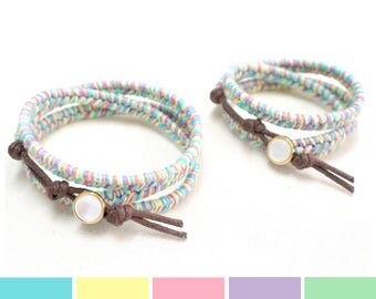 Mommy and Me Bracelet, Unicorn Bracelet, Mother and Daughter Bracelet, Unicorn Jewelry, Pastel Bracelet, Unicorn Gift, Baby Bracelet Gift