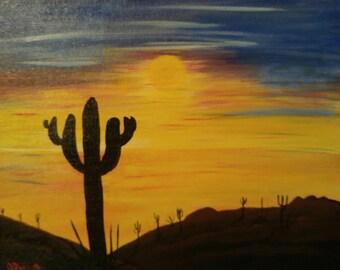 Arizona Desert 12"x12"