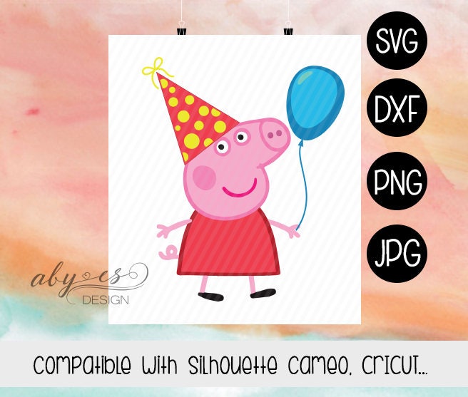 Download Peppa Pig Birthday SVG Layered Peppa Pig Vector Peppa Pig