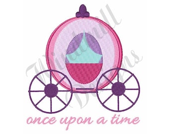 Cinderella Carriage - Machine Embroidery Design