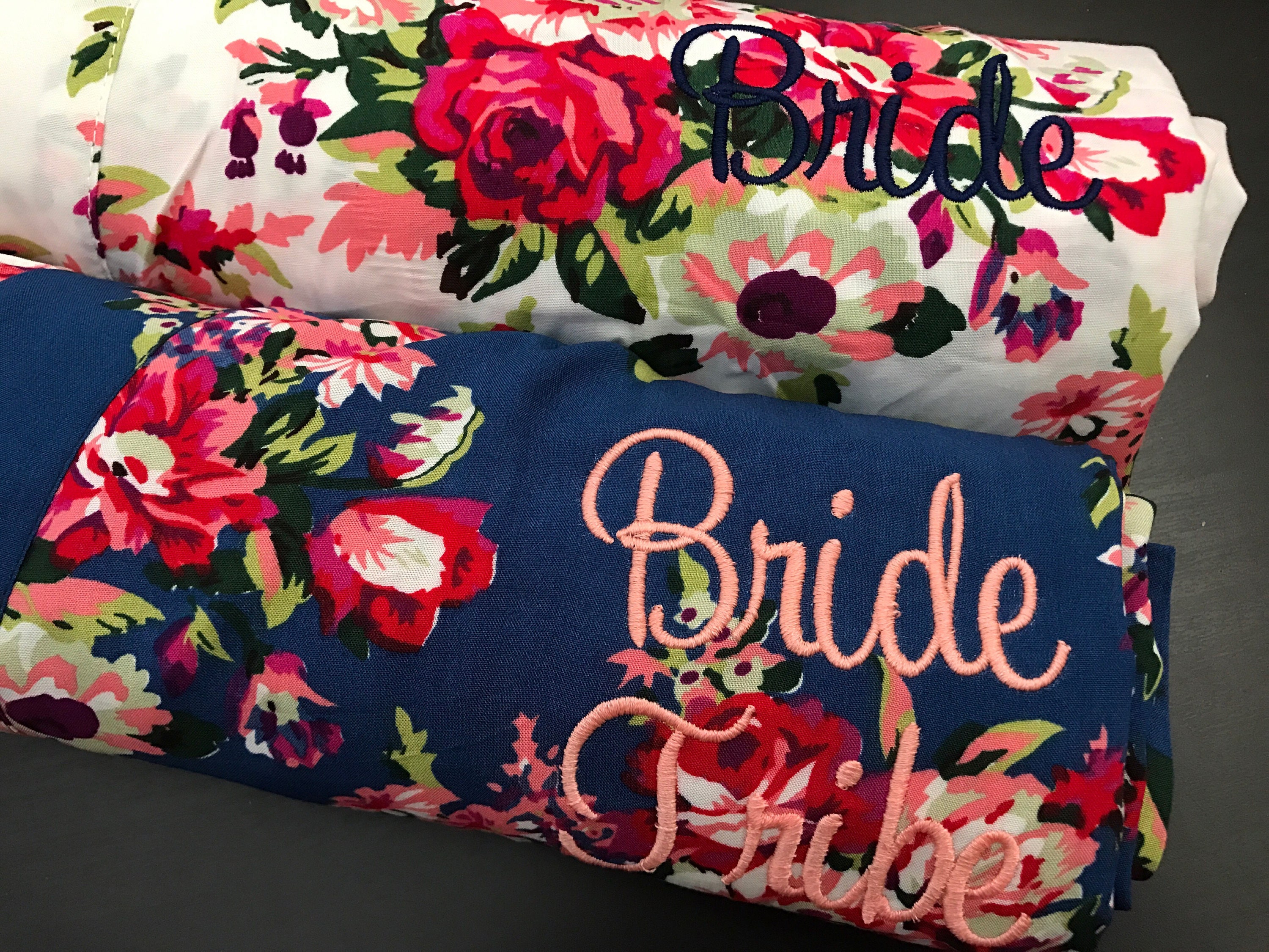 Bridesmaid robes wedding robes cotton lace bridesmaid gift