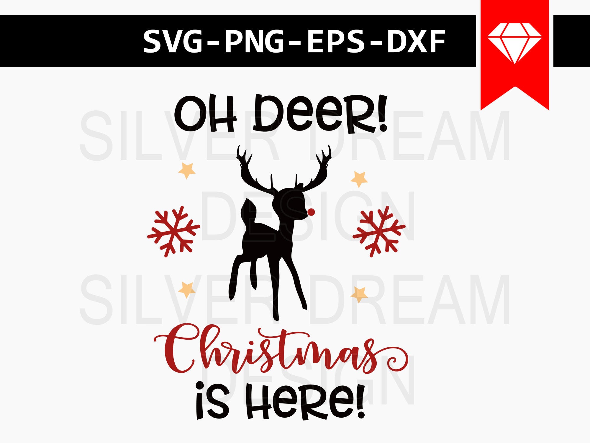 Download oh deer christmas is here svg christmas svg oh deer svg