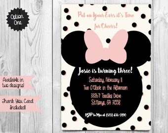 Minnie Mouse Birthday Invitation
