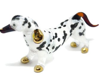 dachshund crystal figurines