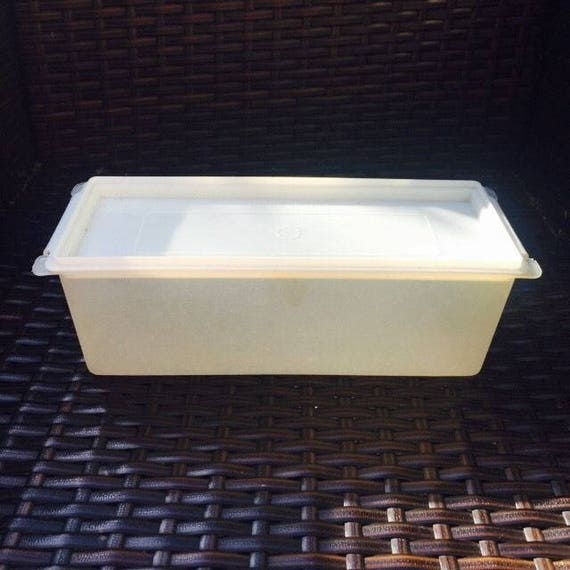 Vintage Tupperware Clear Storage Container Rectangular