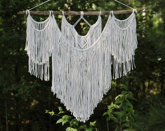 Large Macrame Wall Hanging // Macrame Hanging // Geometric Wall Hanging // Boho Wall Hanging // Wedding Decor // Home Decor // Ready To Ship