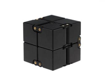 Infinity Cube EDC Fidget Toy - Made with Aerospace Grade T6 6061 Aluminum - Relieve Your Stress and Anxiety, Improve Your Concentration