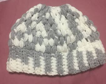 Messy Bun Hat Crochet Pattern - Ponytail Hat Pattern - Crochet Messy Bun Pattern - Messy Bun Hat Pattern - Messy Bun Hat - Crochet Messy Bun