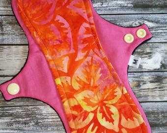 9.75" Moderate Reusable Cloth, Regular Cloth Pad, Mama Cloth Pads, Cloth Menstrual Pad, Windpro, Zorb