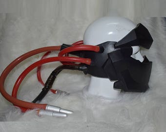 OW Black Watch Skin Genji Helmet Mask Cosplay