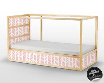 Decals for Kura Bed, Ikea, Herringbone pattern Sticker Set, PACK OF 5, Self adhesive, Children, Furniture Decal, Peel&stick, Decor #14K