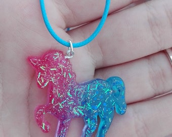 Collana unicorno sfumato